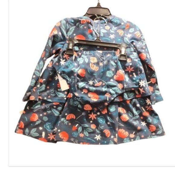 Tucker + Tate 2piece set, Navy denim Fungi floral, nwt - Picture 6 of 6